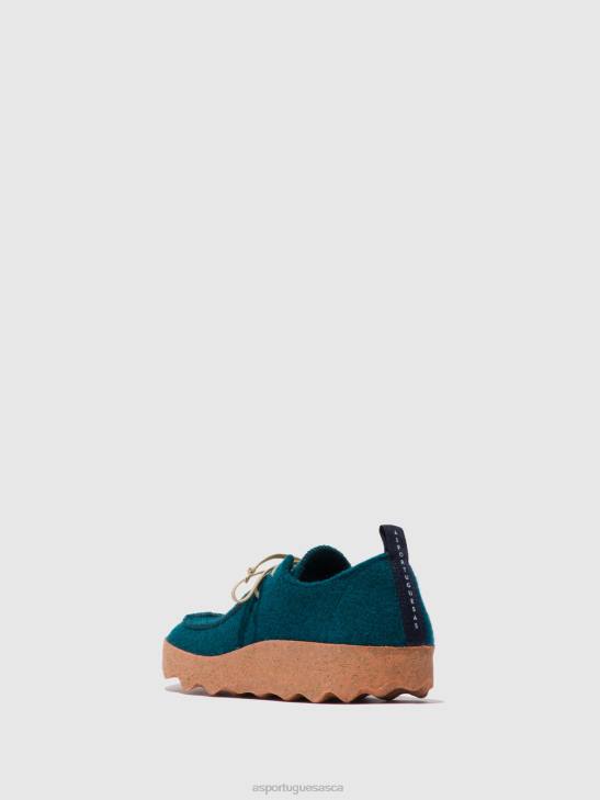Asportuguesas Shoes Men PEACOCK BLUE LACE-UP SHOES CHAT 226H199 - Image 3