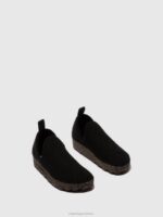Asportuguesas Shoes Women BLACK SLIP-ON SHOES CITY 226H30 - Image 2
