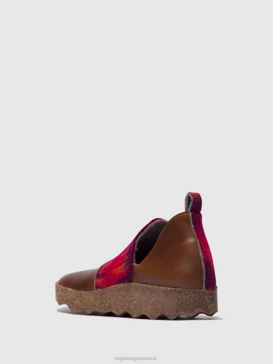 Asportuguesas Shoes Women BROWN/PINK ROUND TOE SHOES CITY 226H104 - Image 3