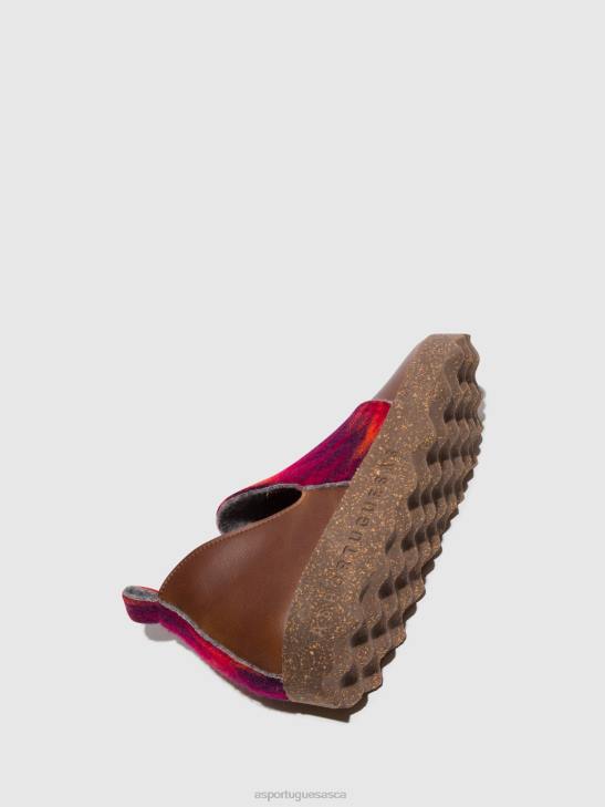 Asportuguesas Shoes Women BROWN/PINK ROUND TOE SHOES CITY 226H104 - Image 4