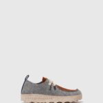 Asportuguesas Shoes Women CONCRETE/BROWN LACE-UP SHOES CHAT 226H114