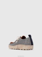 Asportuguesas Shoes Women CONCRETE/BROWN LACE-UP SHOES CHAT 226H114 - Image 3
