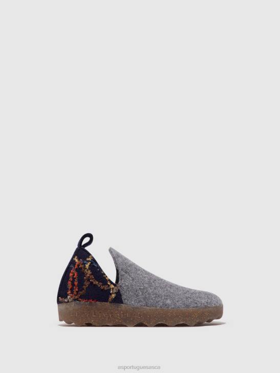 Asportuguesas Shoes Women CONCRETE FELT PRESENTE ROUND TOE SHOES CITY 226H51 - Image 1