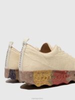 Asportuguesas Shoes Women CREAM PINATEX & MULTICOLOR SOLE SLIP-ON SHOES CAMP 226H61 - Image 5