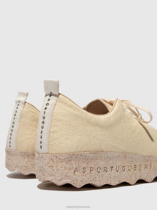 Asportuguesas Shoes Women CREAM PINATEX SLIP-ON SHOES CAMP 226H90 - Image 5