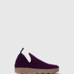 Asportuguesas Shoes Women DARK PURPLE ROUND TOE SHOES CITY 226H49