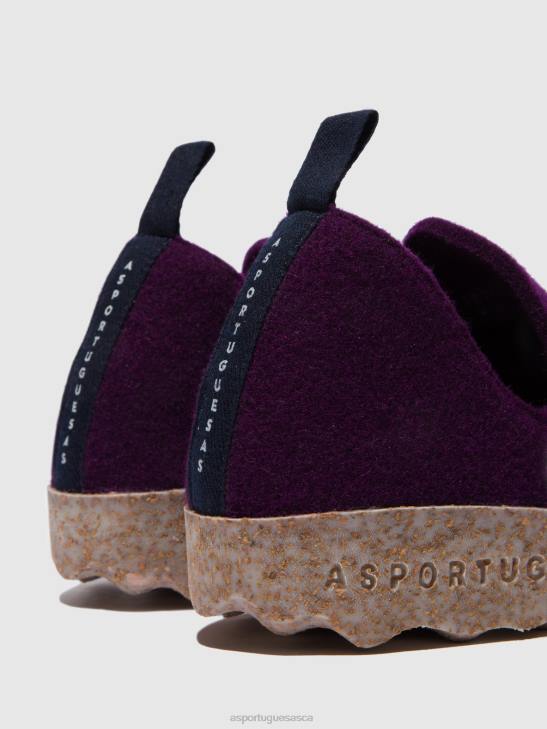 Asportuguesas Shoes Women DARK PURPLE ROUND TOE SHOES CITY 226H49 - Image 5