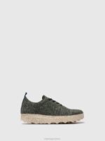 Asportuguesas Shoes Women GREEN LACE-UP SHOES CAMP 226H99