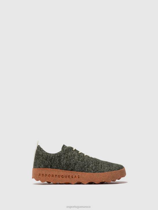 Asportuguesas Shoes Women GREEN MERINO SLIP-ON SHOES CAMP 226H120 - Image 1