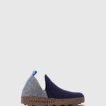 Asportuguesas Shoes Women GREY BLUE ROUND TOE SHOES CITY 226H33