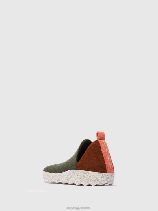 Asportuguesas Shoes Women GREY ORANGE ROUND TOE SHOES CITY 226H79 - Image 3