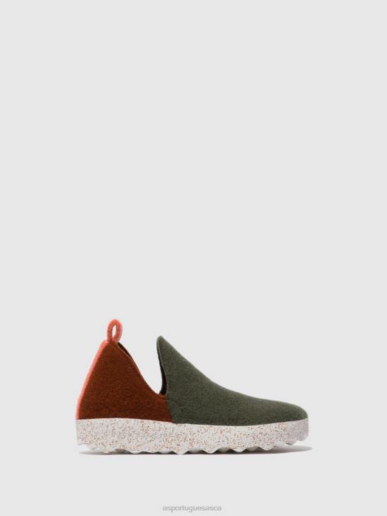 Asportuguesas Shoes Women GREY ORANGE ROUND TOE SHOES CITY 226H79 - Image 1
