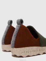 Asportuguesas Shoes Women MILITARY GREEN/ BROWN ROUND TOE SHOES CITY 226H96 - Image 5
