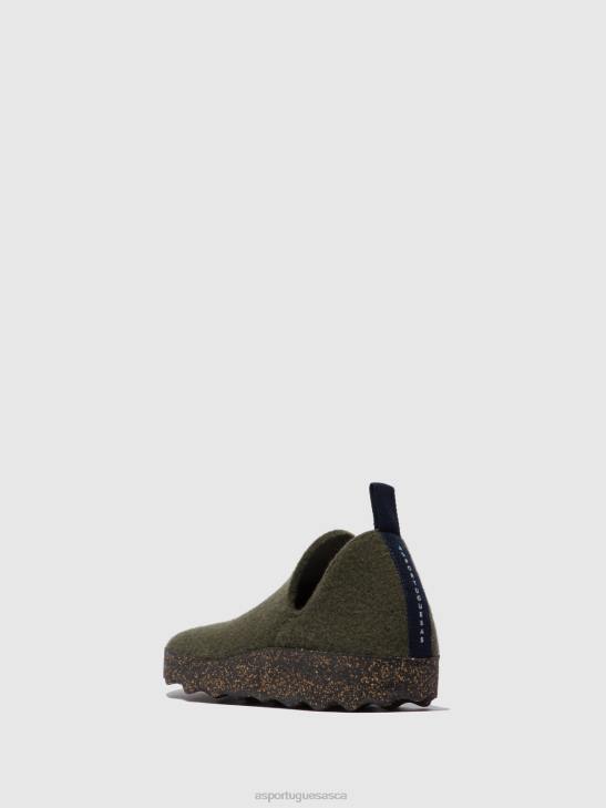 Asportuguesas Shoes Women MILITARY GREEN ROUND TOE SHOES CITY 226H37 - Image 2