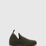 Asportuguesas Shoes Women MILITARY GREEN ROUND TOE SHOES CITY 226H37
