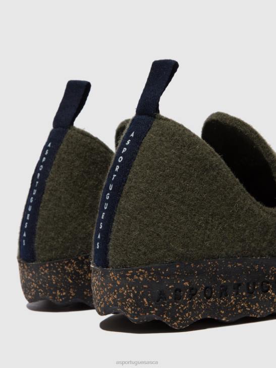 Asportuguesas Shoes Women MILITARY GREEN ROUND TOE SHOES CITY 226H37 - Image 4