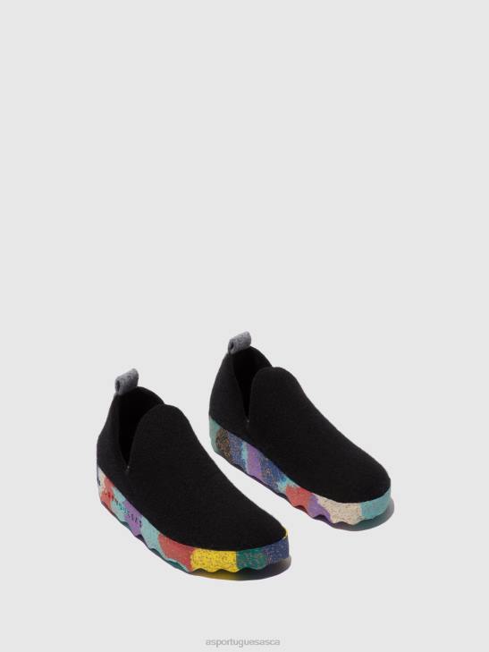 Asportuguesas Shoes Women MULTI BLACK ROUND TOE SHOES CITY 226H35 - Image 2