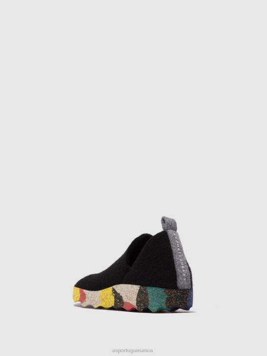 Asportuguesas Shoes Women MULTI BLACK ROUND TOE SHOES CITY 226H35 - Image 3
