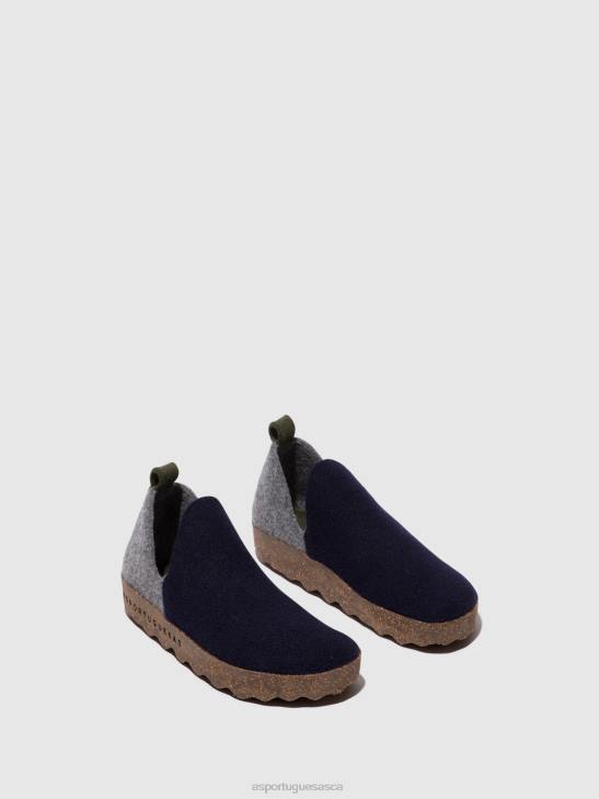 Asportuguesas Shoes Women NAVY/CONCRETE ROUND TOE SHOES CITY 226H98 - Image 2