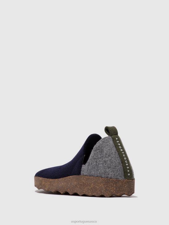 Asportuguesas Shoes Women NAVY/CONCRETE ROUND TOE SHOES CITY 226H98 - Image 3