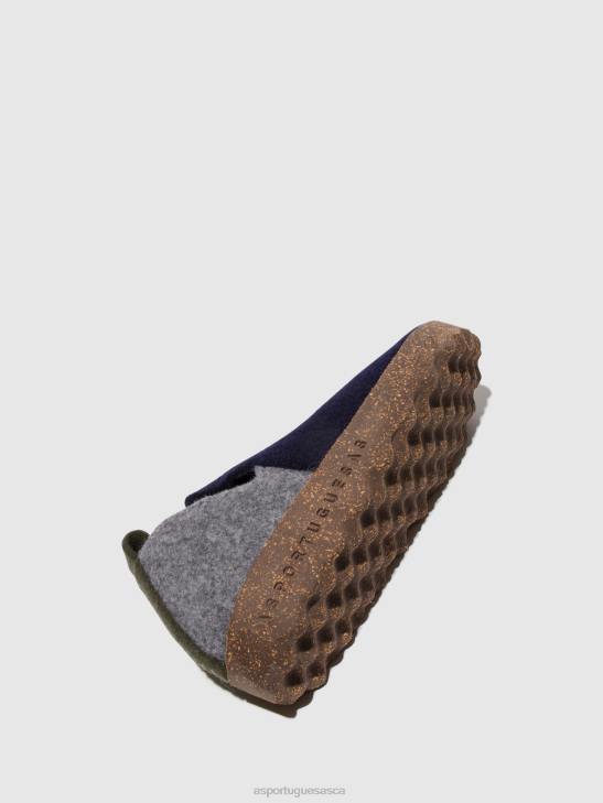 Asportuguesas Shoes Women NAVY/CONCRETE ROUND TOE SHOES CITY 226H98 - Image 4