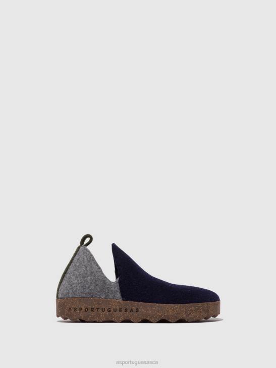 Asportuguesas Shoes Women NAVY/CONCRETE ROUND TOE SHOES CITY 226H98 - Image 1