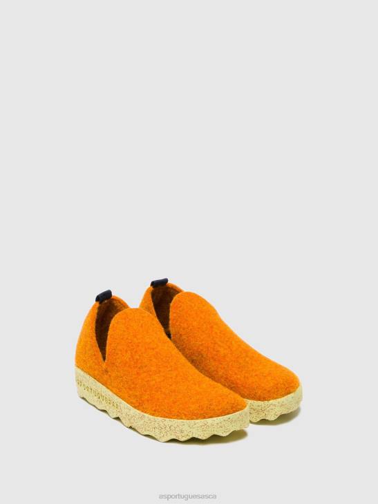 Asportuguesas Shoes Women ORANGE ROUND TOE SHOES CITY 226H111 - Image 2