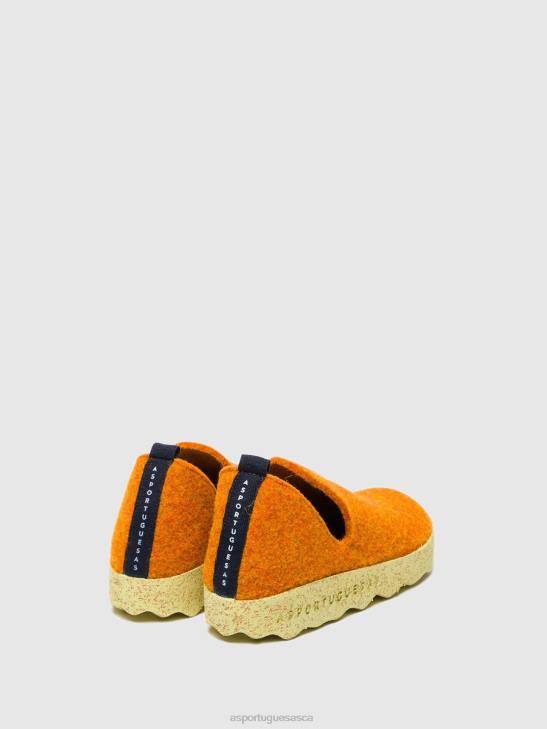Asportuguesas Shoes Women ORANGE ROUND TOE SHOES CITY 226H111 - Image 3