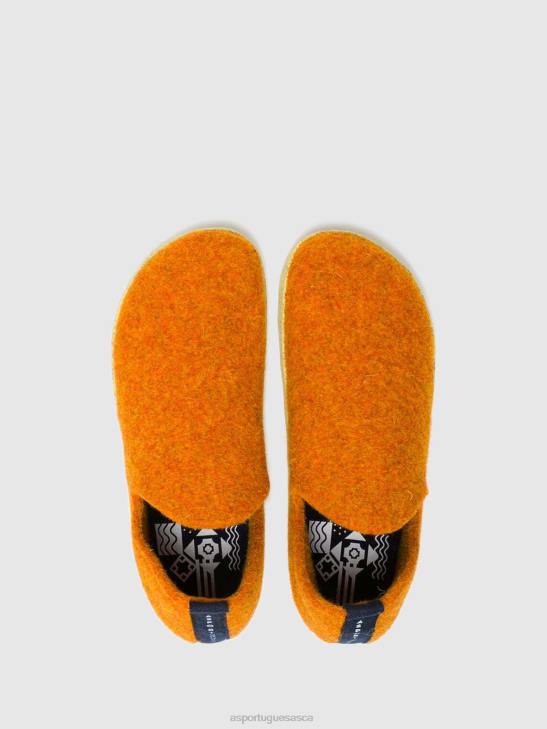 Asportuguesas Shoes Women ORANGE ROUND TOE SHOES CITY 226H111 - Image 4