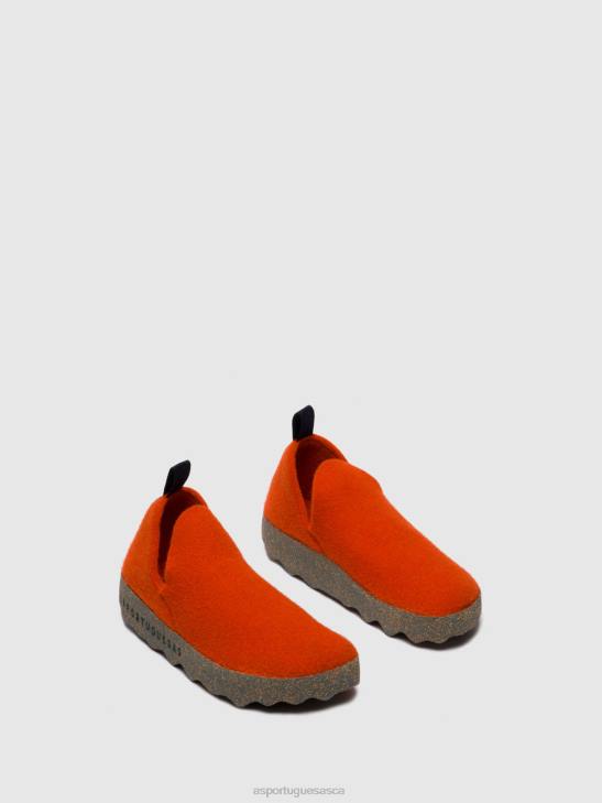 Asportuguesas Shoes Women ORANGE SLIP-ON SHOES CITY 226H80 - Image 2