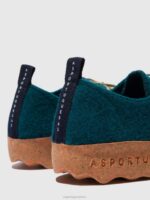 Asportuguesas Shoes Women PEACOCK BLUE LACE-UP SHOES CHAT 226H74 - Image 5