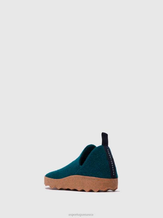 Asportuguesas Shoes Women PEACOCK BLUE ROUND TOE SHOES CITY 226H34 - Image 2
