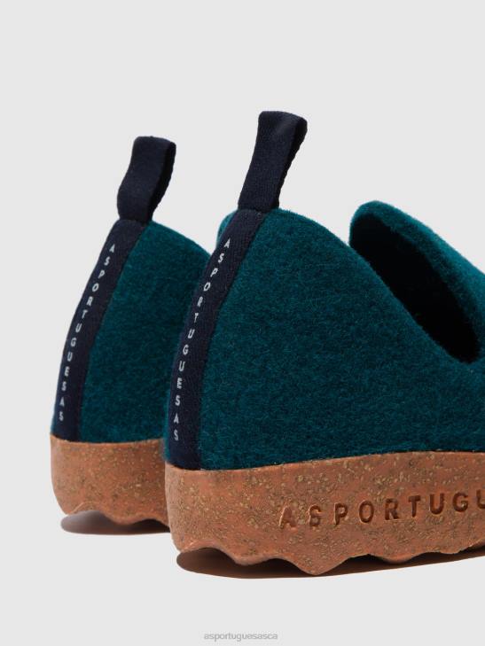 Asportuguesas Shoes Women PEACOCK BLUE ROUND TOE SHOES CITY 226H34 - Image 4