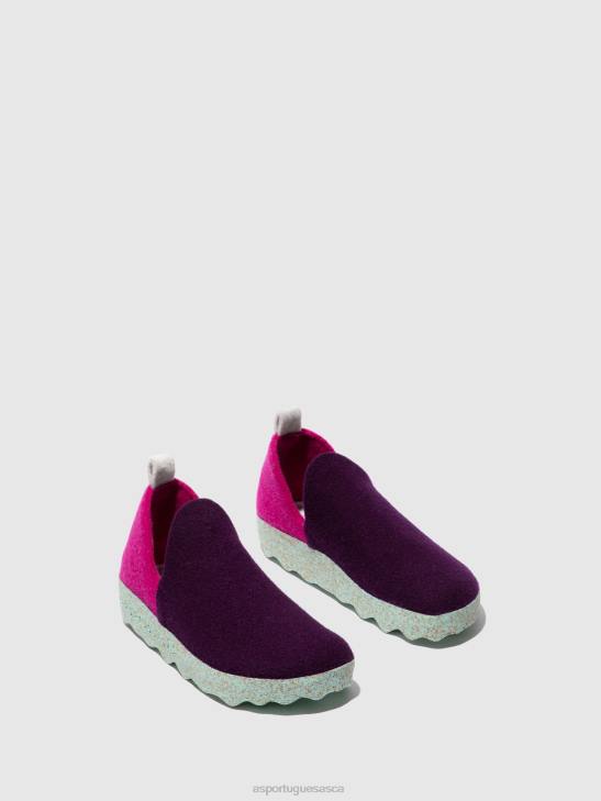 Asportuguesas Shoes Women PINK PURPLE ROUND TOE SHOES CITY 226H50 - Image 2