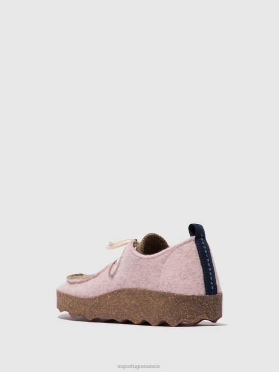 Asportuguesas Shoes Women PINK/TAUPE LACE-UP SHOES CHAT 226H108 - Image 3