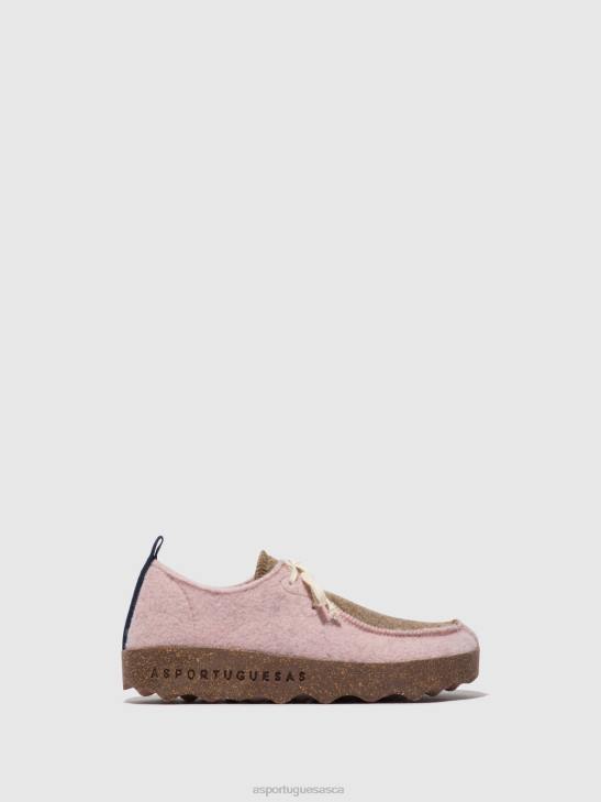 Asportuguesas Shoes Women PINK/TAUPE LACE-UP SHOES CHAT 226H108 - Image 1