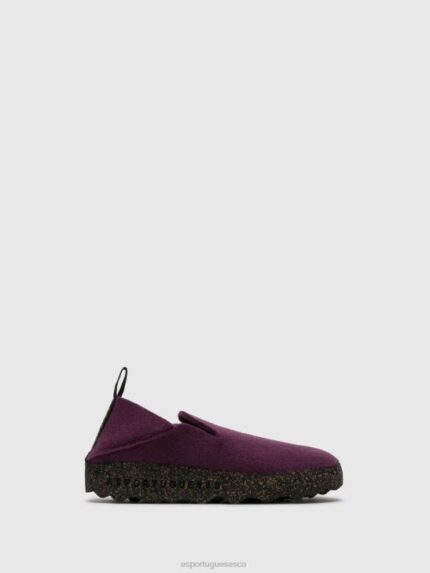 Asportuguesas Shoes Women PURPLE ROUND TOE SHOES CREW 226H68