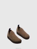 Asportuguesas Shoes Women TAUPE SLIP-ON SHOES CITY 226H41 - Image 2