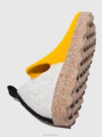 Asportuguesas Shoes Women WHITE YELLOW ROUND TOE SHOES CITY 226H53 - Image 4