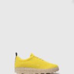 Asportuguesas Shoes Women YELLOW LACE-UP SHOES CAMP 226H110