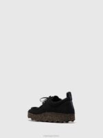 Asportuguesas Trainers Men BLACK RECYCLED LINEN LACE-UP TRAINERS CHAT 226H198 - Image 3