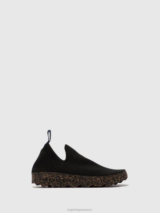 Asportuguesas Trainers Men BLACK S.CAFE STRETCH ELASTICATED TRAINERS CARE 226H190 - Image 1