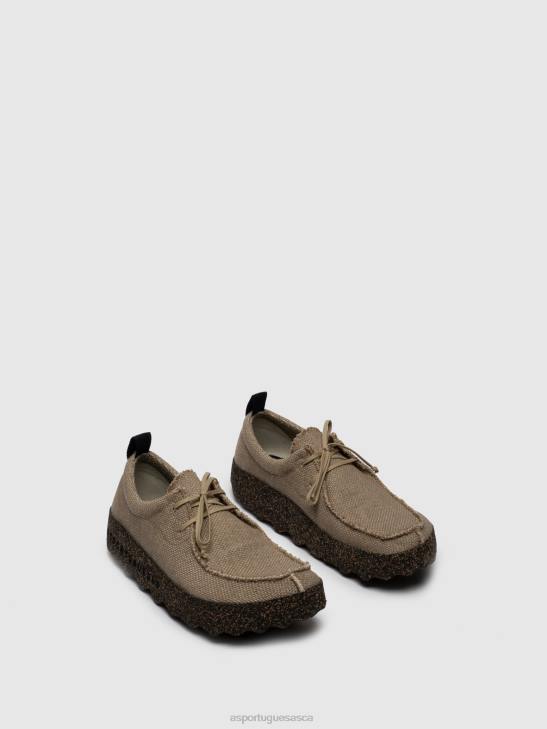 Asportuguesas Trainers Men BROWN LACE-UP TRAINERS CHAT SAND 226H194 - Image 2