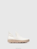Asportuguesas Trainers Men WHITE SLIP-ON TRAINERS CITY 226H207