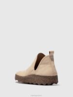 Asportuguesas Trainers Women BEIGE(SUEDE) SLIP-ON TRAINERS CITY 226H70 - Image 3