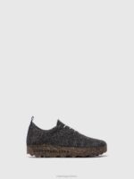Asportuguesas Trainers Women BLACK MERINO LACE-UP TRAINERS WOOL CAMP 226H12