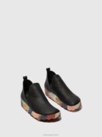 Asportuguesas Trainers Women BLACK & MULTICOLOR SOLE SLIP-ON TRAINERS CITY 226H64 - Image 2