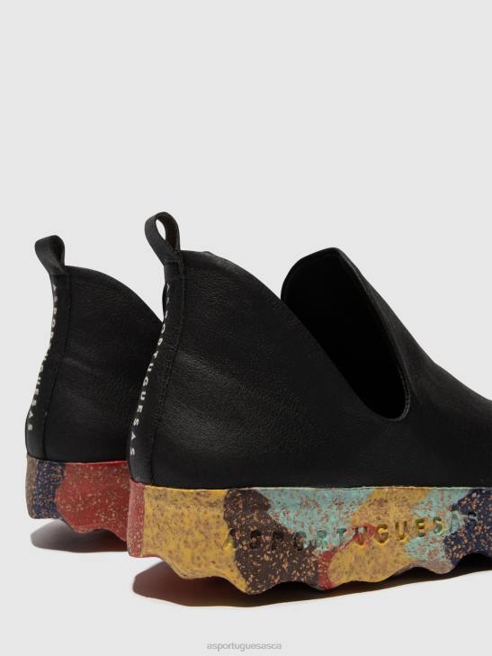 Asportuguesas Trainers Women BLACK & MULTICOLOR SOLE SLIP-ON TRAINERS CITY 226H64 - Image 5