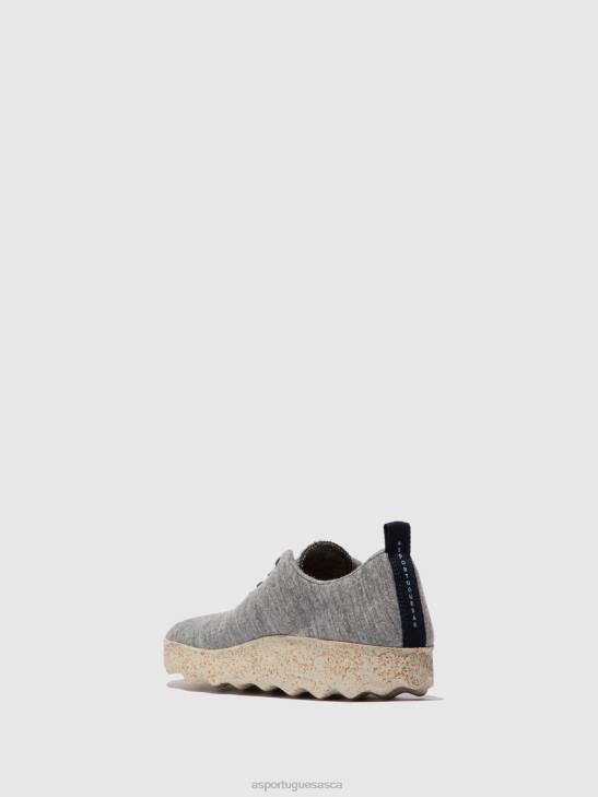 Asportuguesas Trainers Women GREY MERINO LACE-UP TRAINERS CAMP WOOL 226H16 - Image 3