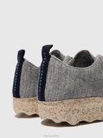 Asportuguesas Trainers Women GREY MERINO LACE-UP TRAINERS CAMP WOOL 226H16 - Image 5